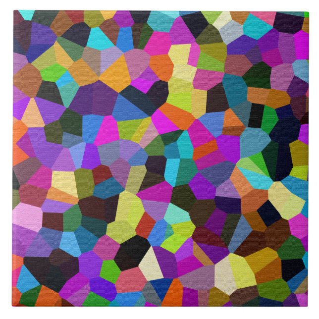 Azulejo Confetti en tonos jewel (Frente)