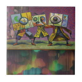 Azulejo Congregating above