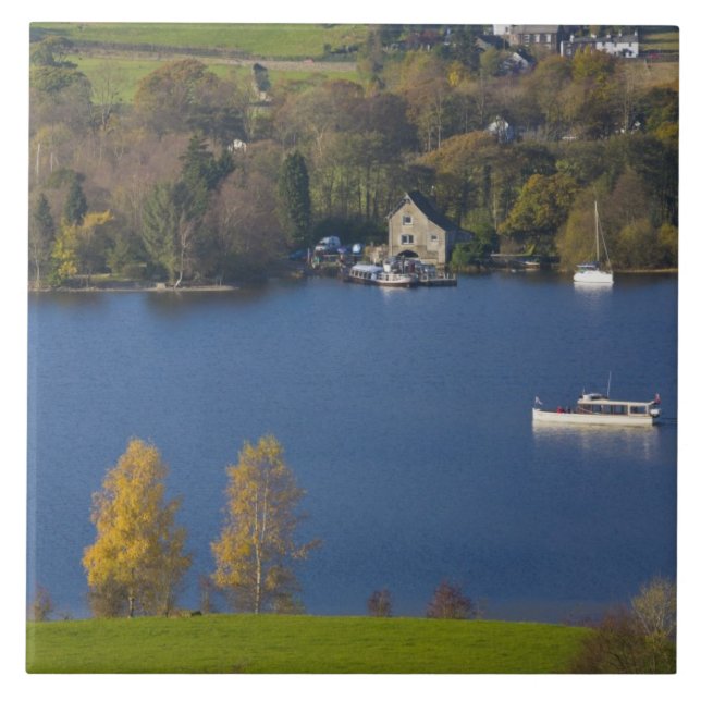 Azulejo Coniston Water, Distrito de los Lagos, Cumbria, In (Frente)