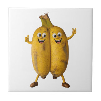 Azulejo Conjoined Bananas Comedy Duo