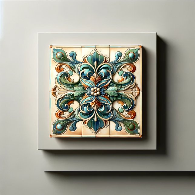 Azulejo Conjunto de mosaico de flores (Subido por el creador)