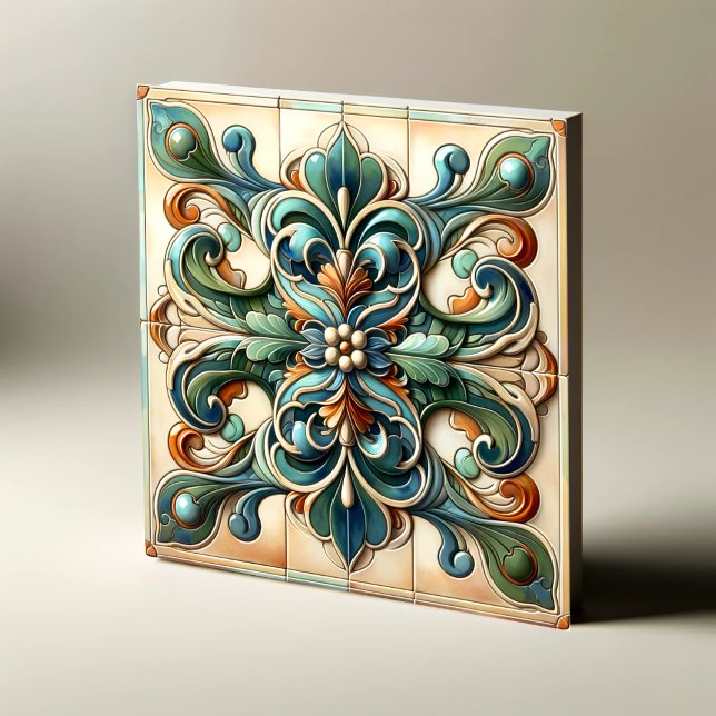 Azulejo Conjunto de mosaico de flores (Subido por el creador)