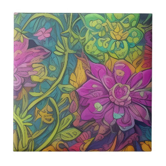 Azulejo Conjuntos de mosaicos de cerámica de rana de color