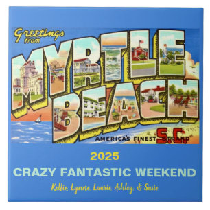 Azulejo conmemorativo de Myrtle Beach Carolina del
