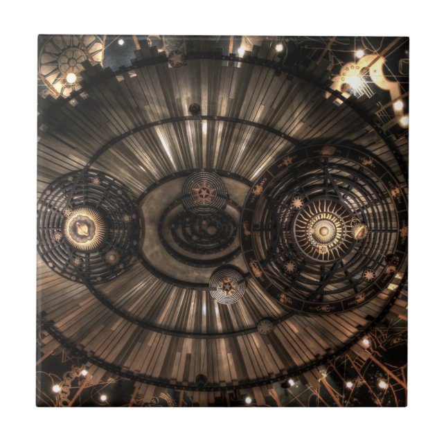 Azulejo Constelaciones de zodiaco mecánicas de vapor (Frente)