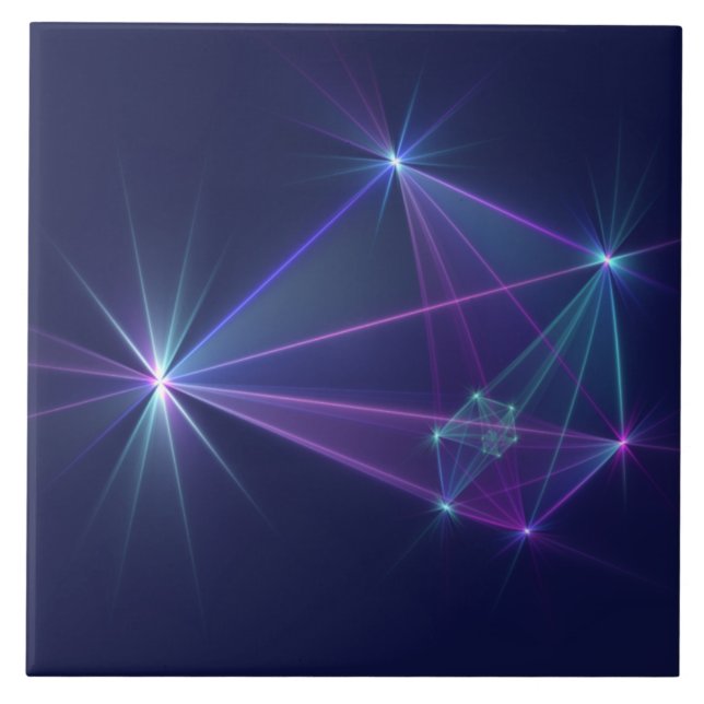 Azulejo Constellation, Abstract Fantasy Fractal Art (Frente)