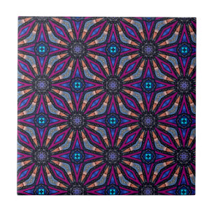 Azulejo Contemplador de fucsia