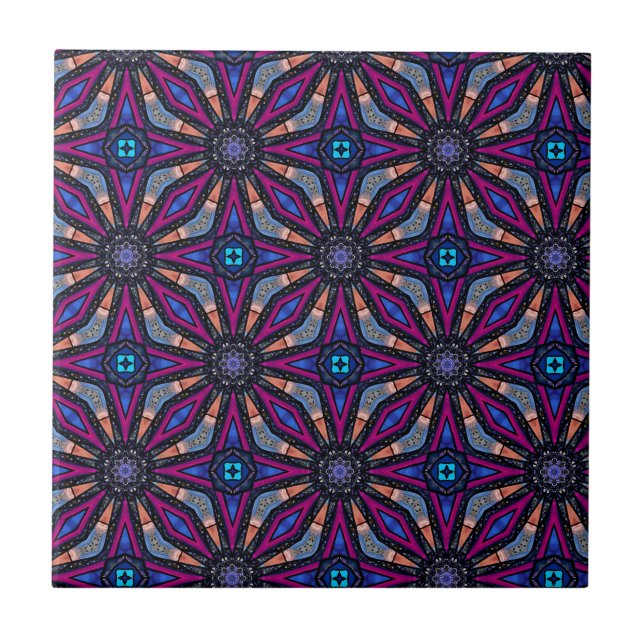 Azulejo Contemplador de fucsia (Frente)