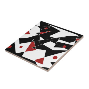 Azulejo Contemplar el mosaico de cerámica de las bolas roj