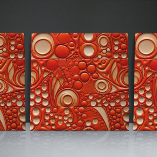 Azulejo Contemporáneo de Relieve Falso con Glasead