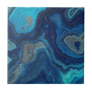 Azulejo “Contornos Pelágicos” – Un paisaje marino abstract