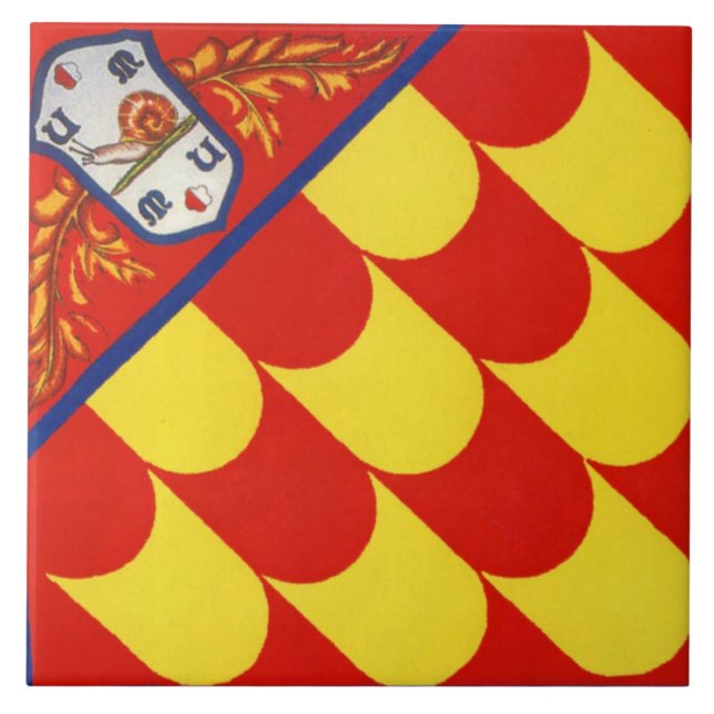 Azulejo Contrada della Chiocciola (Caracol) Palio (Frente)