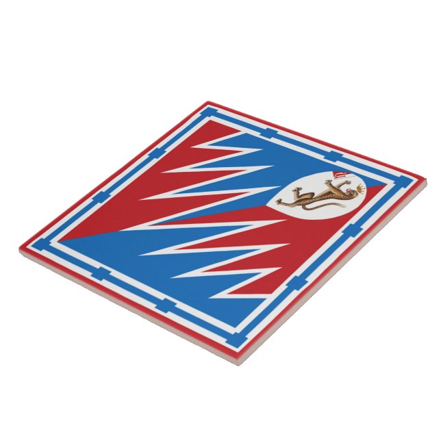 Azulejo Contrada della Pantera (Panther) Palio di Siena (Lado)