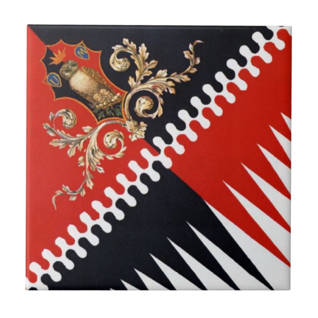 Azulejo Contrada Priora della Civetta (búho) Palio di Sien (Frente)