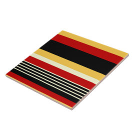 Azulejo Contraste Amarillo con Rojo