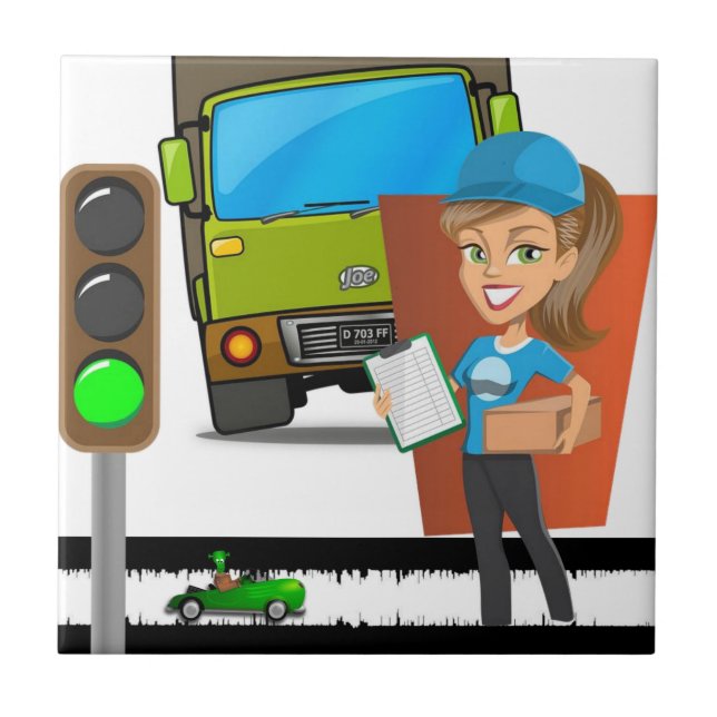 Azulejo Controlador de entrega de luz de tráfico de mosaic (Frente)