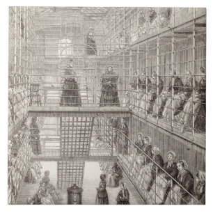 Azulejo Convicts de la hembra en el trabajo durante la