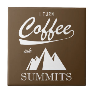 Azulejo Convierto el café en cumbres