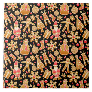 Azulejo Cookies de los Navidades de pan de jengibre de San