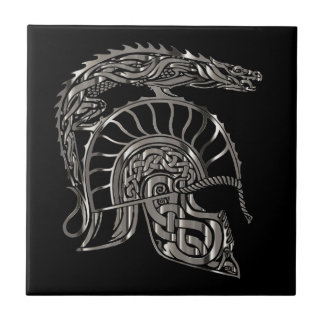 Azulejo Cool Warrior Metallic Dragon Helmet