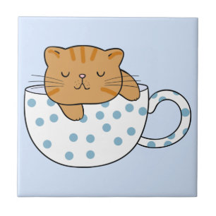 Azulejo Copa Kawaii de Cat-Feine