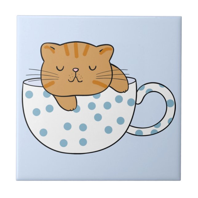 Azulejo Copa Kawaii de Cat-Feine (Frente)