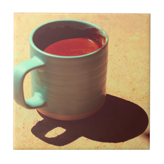 Azulejo Copa Turca de Fórmula de Café Rico (Frente)