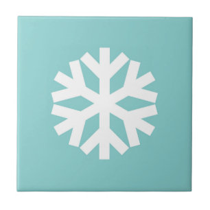 Azulejo Copo de nieve azul