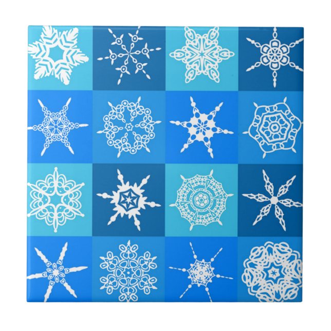 AZULEJO COPOS DE NIEVE MAGNÍFICOS (Frente)
