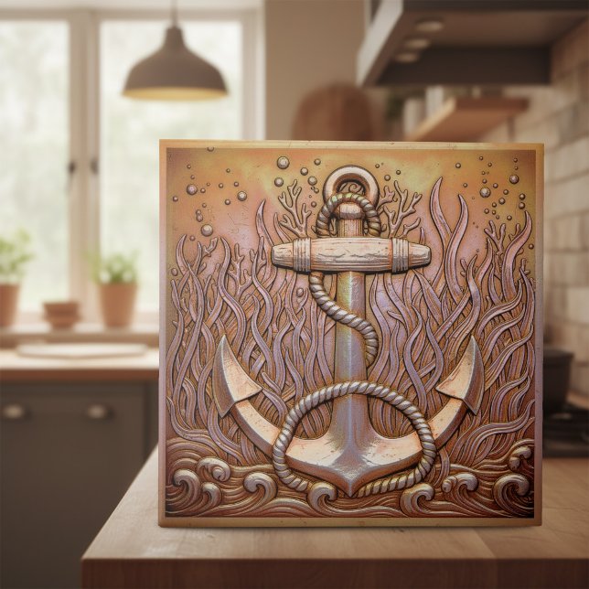 Azulejo Copper Metallic Iridescent Anchor ID1223 (Subido por el creador)