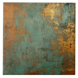 Azulejo Copper Patina Rustic Metallic