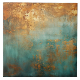 Azulejo Copper Patina Rustic Metallic
