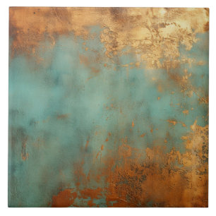 Azulejo Copper Patina Rustic Metallic