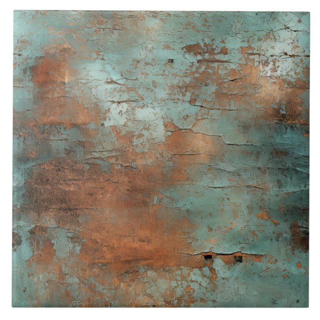 Azulejo Copper Patina Rustic Metallic (Frente)