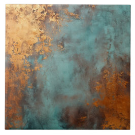 Azulejo Copper Patina Rustic Metallic