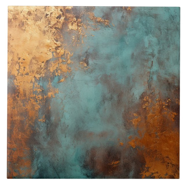 Azulejo Copper Patina Rustic Metallic (Frente)