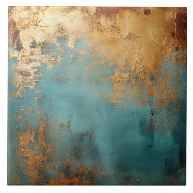 Azulejo Copper Patina Rustic Metallic (Frente)