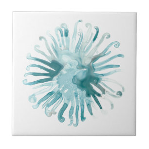 Azulejo Coral acuarela - Azul 2