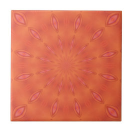 Azulejo Coral, Naranja y Starburst rosa
