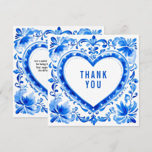 💙Azulejo Corazón Baldosa de agradecimiento