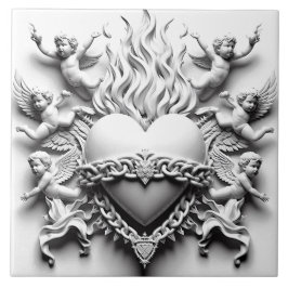 Azulejo Corazón clásico + cadena