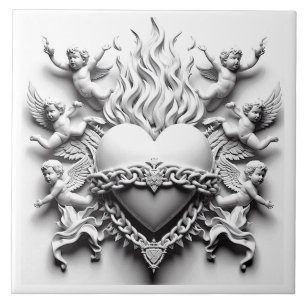 Azulejo Corazón clásico + cadena
