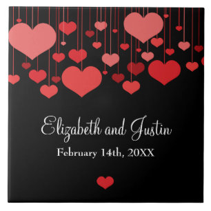Azulejo Corazón de cadenas Valentines Tile