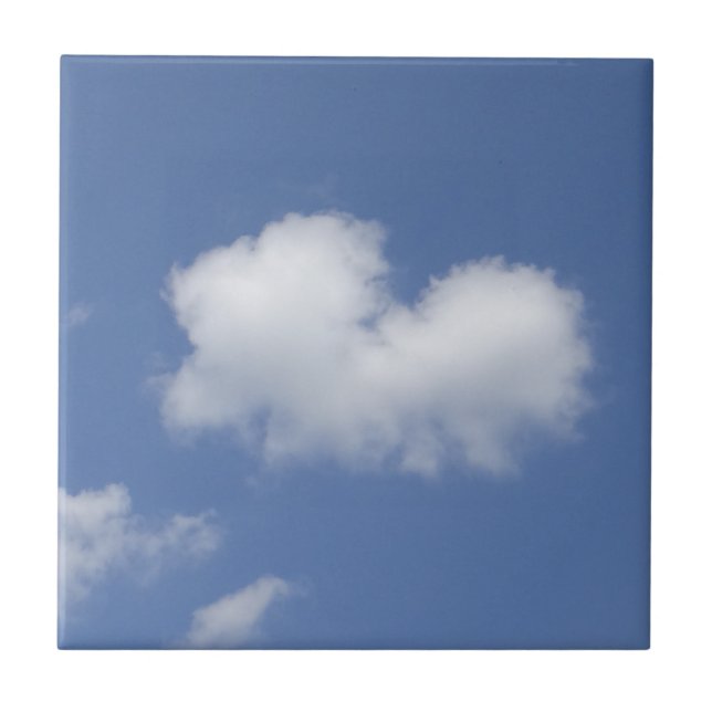 Azulejo Corazón de Nube  (Frente)