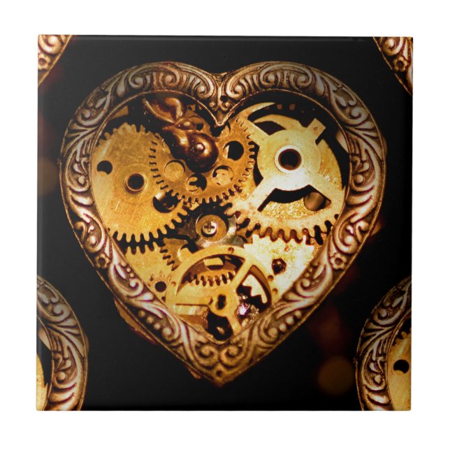 Azulejo corazón de vapor (Frente)