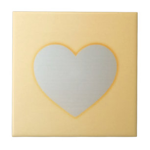 Azulejo Corazón en conjunto amarillo- Patrón 1