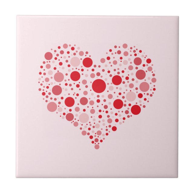 Azulejo Corazón en Puntos (Frente)