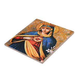 Azulejo Corazón inmaculado de María