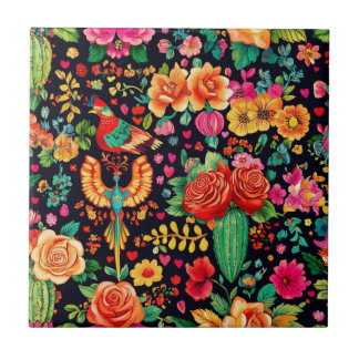 Azulejo Corazón mexicano del Jardín
