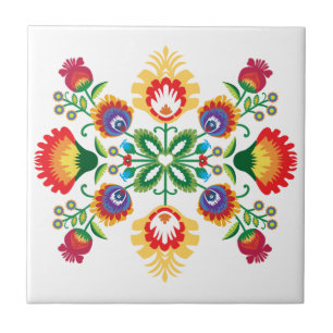 Azulejo Corazón popular de Łowicz